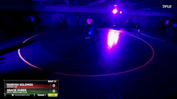 97-105 lbs Round 1 - Mariyah Solomon, Defiant WC vs Gracie Huber, Delta Wrestling Club