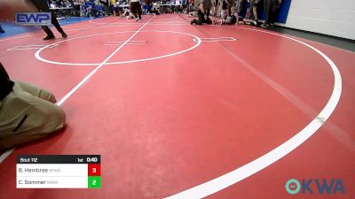 55 lbs Round Of 16 - Barrett Hembree, Wyandotte Youth Wrestling vs Callan Sommer, Miami