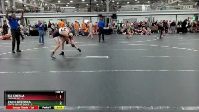 106 lbs Placement (4 Team) - Zach Brzoska, South Side WC Black vs Eli Chesla, Cavalier WC