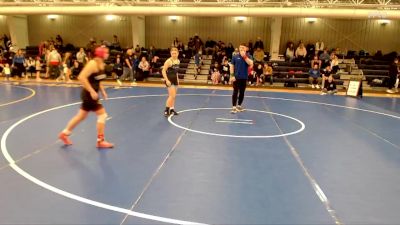 129-140 lbs Round 1 - Zoey Delano, CWO vs Monroe Goodenberger, St.Paul Youth Wrestling