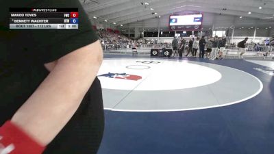 113 lbs Champ. Rd Of 16 - Makeo Toves, Franklin Wrestling Club vs Bennett Wachter, Burnett Trained Wrestling