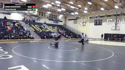 120 lbs Round 2 (3 Team) - Owen Eikenhorst, Carrollton Creekview vs Noah Dillon, Prosper