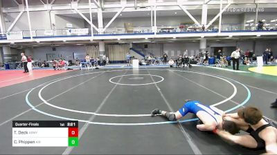 141 lbs Quarterfinal - Thomas Deck, Army-West Point vs Cody Phippen, Air Force