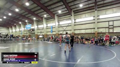 195 lbs Placement (16 Team) - Noah Watkins, Temecula Valley vs Derek Bond, West Coast Wrestling