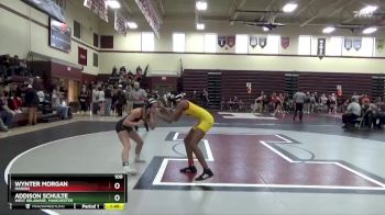 100 lbs Round 3 - Wynter Morgan, Marion vs Addison Schulte, West Delaware, Manchester