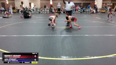 75 lbs Round 3 - Levi Stanley, Gulf Coast Wrestling vs Bennett Graham, Steele Valley Renegades