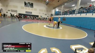 138-145 lbs Round 4 - Tanner Delay, Thermopolis Middle School vs Ethan Ely, Powell Middle School