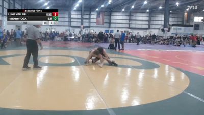 144 lbs Luke Keller, RED LION WRESTLING CLUB vs Timothy Cox, REAL LIFE WRESTLING CLUB