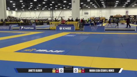 MARIA ELISA CESAR G. NUNES vs JANETTE GLOGER 2025 World IBJJF Jiu-Jitsu No-Gi Championship