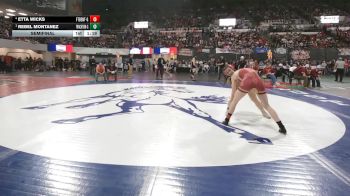 G - 125 lbs Semifinal - Rebel Montanez, Frenchtown (Girls) vs Etta Wicks, Fort Benton (Girls)