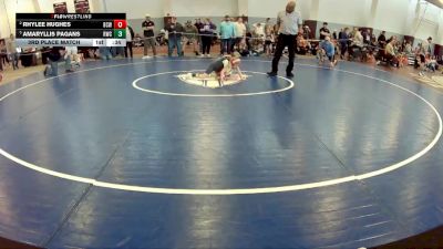 51-54 lbs 3rd Place Match - Rhylee Hughes, Battle Cat Wrestling vs Amaryllis Pagans, Reaper Wrestling Club