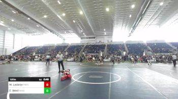 52 lbs Rr Rnd 3 - Maverick Lederer, Prescott Valley Bighorns vs Ethan West, Shootbox WC