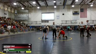 106 lbs Semifinal - Anthony Diaz, Oregon City vs Jacob Morris, Sherwood