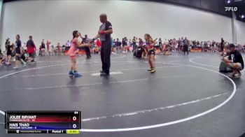 64 lbs Round 3 (8 Team) - Hais Thao, Missouri Outlaws vs Jolee Bryant, Takedown Elite
