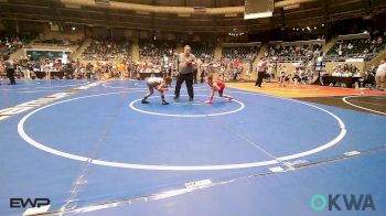 83 lbs Quarterfinal - Saylor West, Fort Gibson Youth Wrestling vs Ava Henderson, HURRICANE WRESTLING ACADEMY