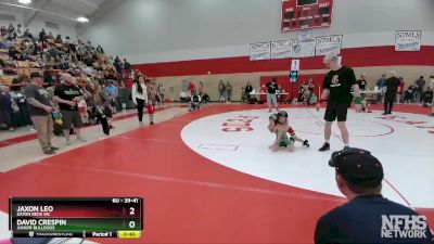 39-41 lbs Round 1 - David Crespin, Junior Bulldogs vs Jaxon Leo, Eaton Reds WC