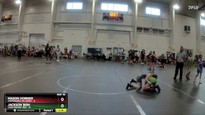 72 lbs Round 3 (6 Team) - Jackson Bish, Lake/Armory Red vs Mason Horner, Contenders WA Green