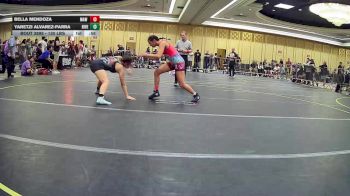 130 lbs Consi Of 32 #2 - Bella Mendoza, MAW Wrestling Academy vs Yaretzi Alvarez-Parra, Riverside Rascal