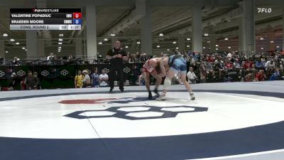 65 lbs Cons. Round 2 - Valentine Popadiuc, 505 Wrestling Club vs Braeden Moore, CMWC