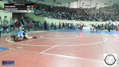 120 lbs Consi Of 32 #1 - Cade Gibson, Edmond Memorial vs Abram Atchley, Newcastle Wrestling