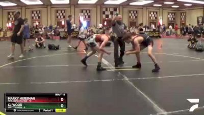 130 lbs Round 5 (6 Team) - CJ Wood, Smittys Barn vs Marky Hubsman, Mat Assassins Red