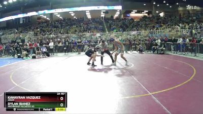 2A 157 lbs Champ. Round 1 - Dylan Ibanez, Archbishop Mccarthy Hs vs Kawayran Vazquez, Jesuit