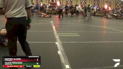 130 lbs Quarterfinal - Santino Alvaro, California vs Mason Ferguson, Arsenal WC