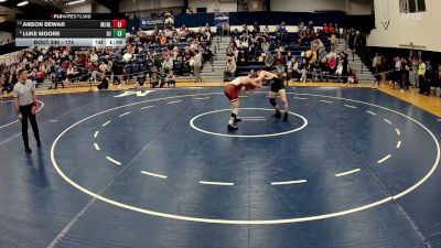 174 lbs Cons. Round 3 - Anson Dewar, Muhlenberg vs Luke Moore, Delaware Valley