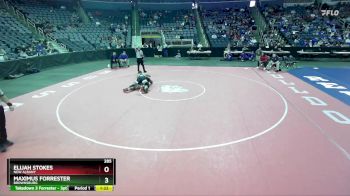 285 lbs Quarterfinal - Maximus Forrester, Brownsburg vs Elijah Stokes, New Albany