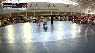 100 lbs Jack Stonebraker, Pennsylvania Blue vs Justin Davis, Oklahoma Outlaws Blue