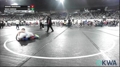 100 lbs Consi Of 8 #1 - Ezekiel Mashburn, Collinsville Cardinal Youth Wrestling vs Noah Herron, Collinsville Cardinal Youth Wrestling