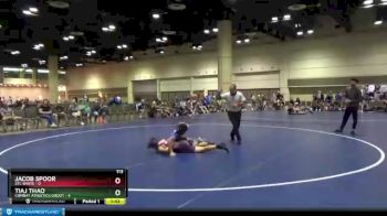 113 lbs Round 8 (10 Team) - Jacob Spoor, STL White vs Tiaj Thao, Combat Athletics Groot