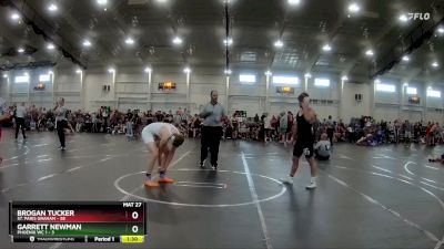 157 lbs Round 3 (6 Team) - Brogan Tucker, St. Paris Graham vs Garrett Newman, Phoenix WC 1