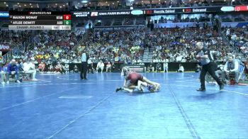 1A-113 lbs Champ. Round 2 - Atlee Dewitt, Alburnett vs Maxon Monat, North Tama