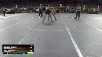 D2-165 lbs Champ. Round 1 - Max Macklem, Goodrich HS vs Braden Gariety, Northwest HS