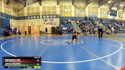 73 lbs Round 2 (8 Team) - Jonah Heaston, Indian Creek Wrestling Club (S) vs Mackenzie Moe, Husky Wrestling Club