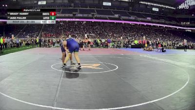 D1-285 lbs Quarterfinal - Brady Hamby, Dakota HS vs Jase Fuller, Lapeer HS