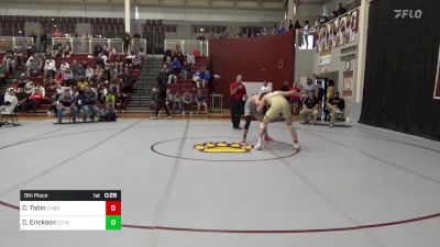 190 lbs 5th Place - Collin Tobin, Christian Brothers vs Cole Erickson, St. Francis