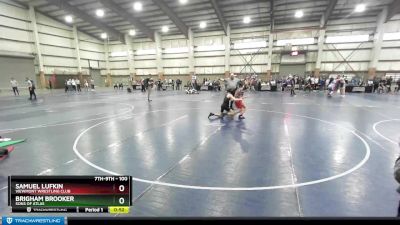 100 lbs Semifinal - Samuel Lufkin, Viewmont Wrestling Club vs Brigham Brooker, Sons Of Atlas