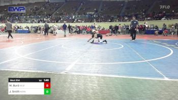 84 lbs Semifinal - Max Burd, Weatherford Youth Wrestling vs Jackson Smith, Norman North