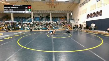 126 lbs Cons. Round 2 - Ryan Small, Lander Valley vs Weston Maxfield, Lyman
