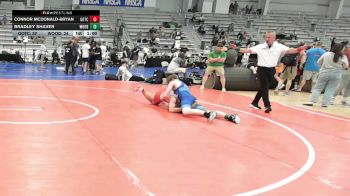 165 lbs Consi Of 4 - Connor Mcdonald-Bryan, Team Gotcha - MS vs Bradley Shaver, Woodshed Wrestling Club - MS