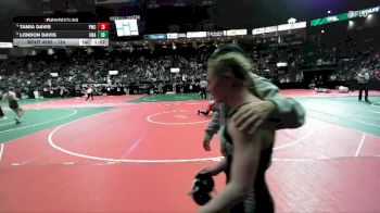 134 lbs Quarterfinal - London Davis, Unattached vs Tamia Davis, PWCA