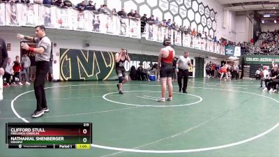 215 lbs Cons. Round 3 - Nathanial Shenberger, Midview vs Clifford Stull, Firelands (Oberlin)