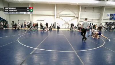 120 lbs Cons. Round 3 - Cooper Blair, Salt Lake City vs Juan Sepulveda, Skyline Wrestling Club
