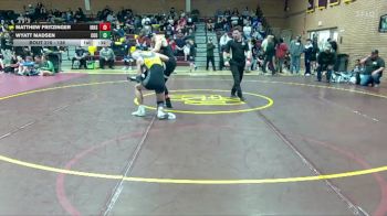 138 lbs Cons. Round 2 - Wyatt Madsen, Canyon Del Oro vs Matthew Fritzinger, Ironwood Ridge High School