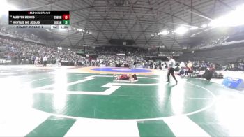 Boys 3A 126 lbs Champ. Round 2 - Austin Lewis, Stanwood vs Justus De Jesus, O`Dea