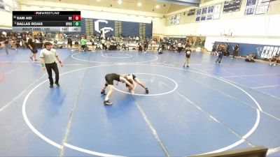 132 lbs Cons. Round 6 - Sam Aid, Big Kat vs Dallas Rojas, Villa Park High School