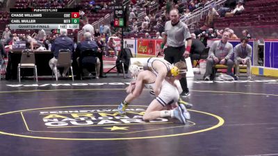 107 lbs Quarterfinal - Chase Williams, Central Bucks East vs Cael Muller, Notre Dame GP