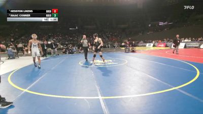 6A Boys 150 lbs 1st Place Match - Hesston Likens, North Medford Boys vs Isaac Conner, Mountainside Boys